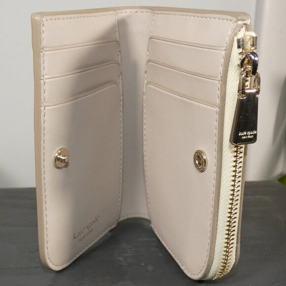 kate spade new york Devin Small Compact Wallet Sweet Cream - Picture 8 of 16